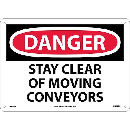 DANGER, STAY CLEAR OF MOVING, D316P